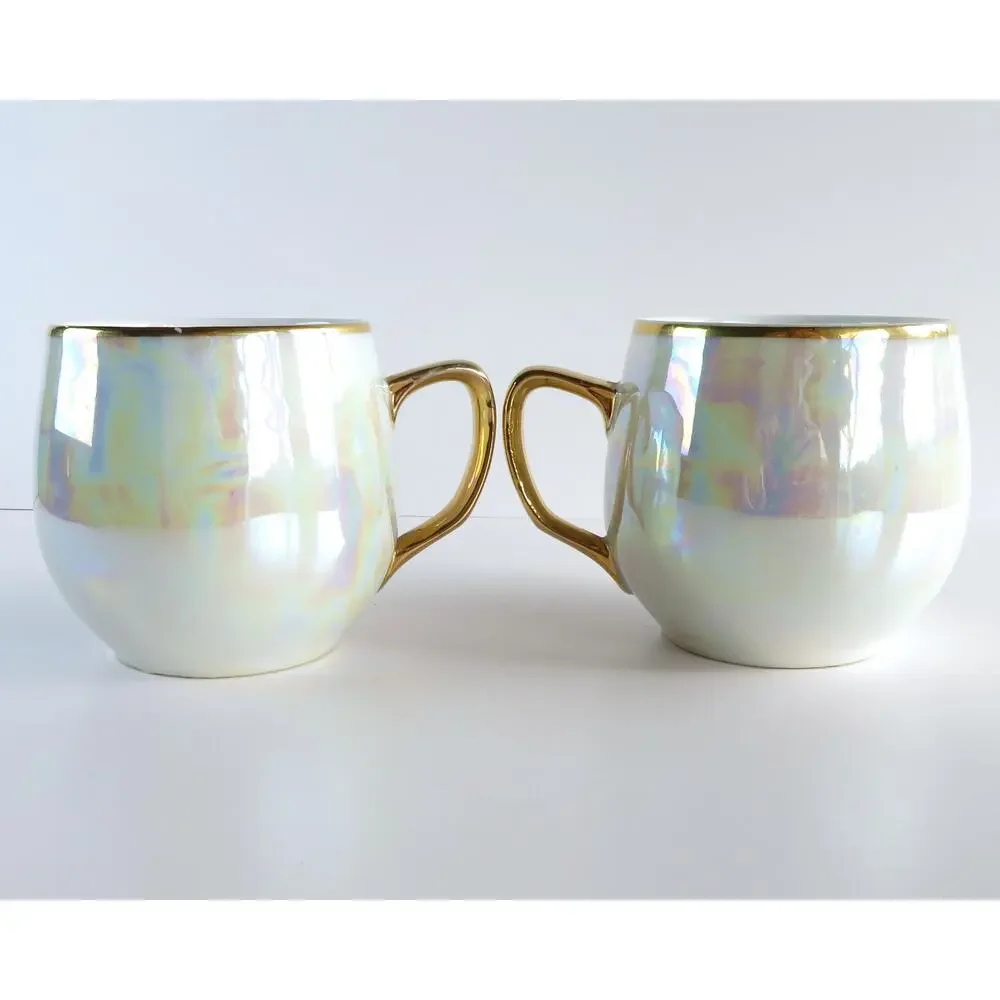 Vintage Ellgreave Heatmaster Teapot, Ditmar Urbach Cups Lusterware Tea Set